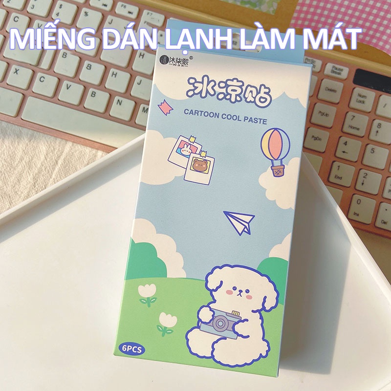 [HCM-KissBeautyShop] Miếng dán lạnh làm mát mùa hè hương trái cây thơm mát 1 hộp 6 miếng KB-BLT