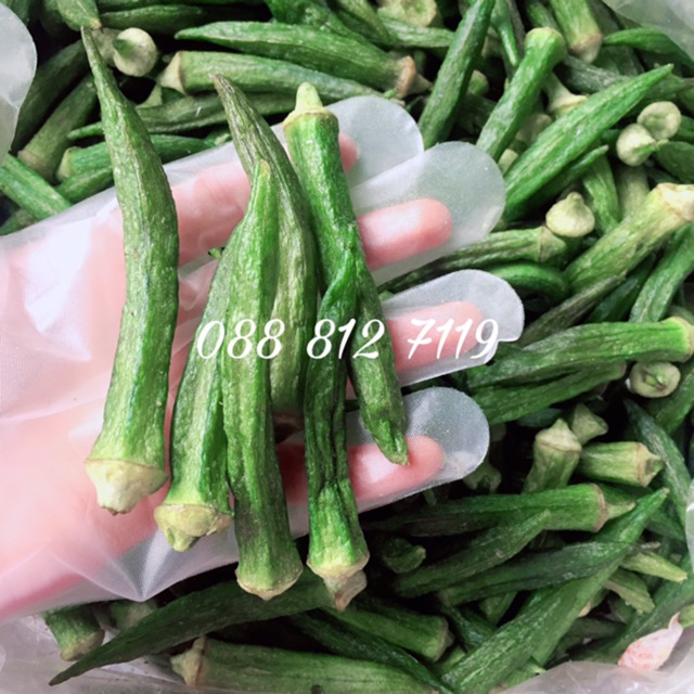 Đậu bắp sấy giòn rất tốt cho sức khoẻ - Đặc sản Đà Lạt