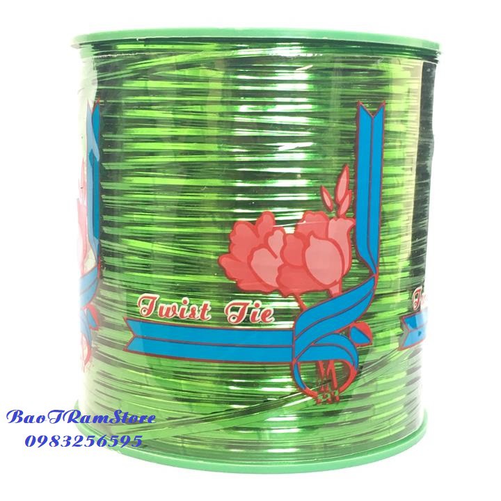 Dây kẽm kim tuyến các màu Twist tie cuộn 400g.