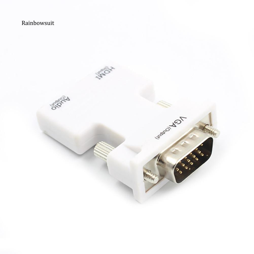 Cổng nối HDMI - VGA và dây cắm audio
