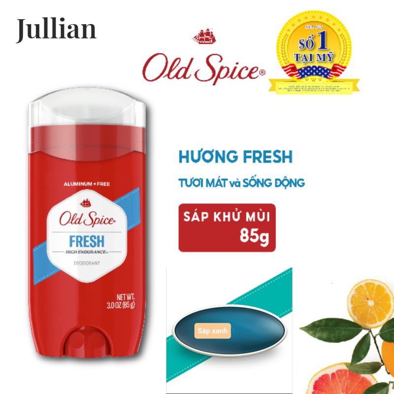 Sáp khử mùi - ngăn tiết mồ hôi Old Spice USA 73g  - Fiji - Bearglove - Wolfthorn - Timber