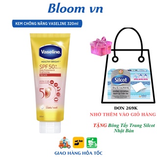 Serum chống nắng kem chống nắng cơ thể vaseline 50x bảo vệ da spf 50+ pa++++ giúp da sáng hơn gấp 2x 320ml