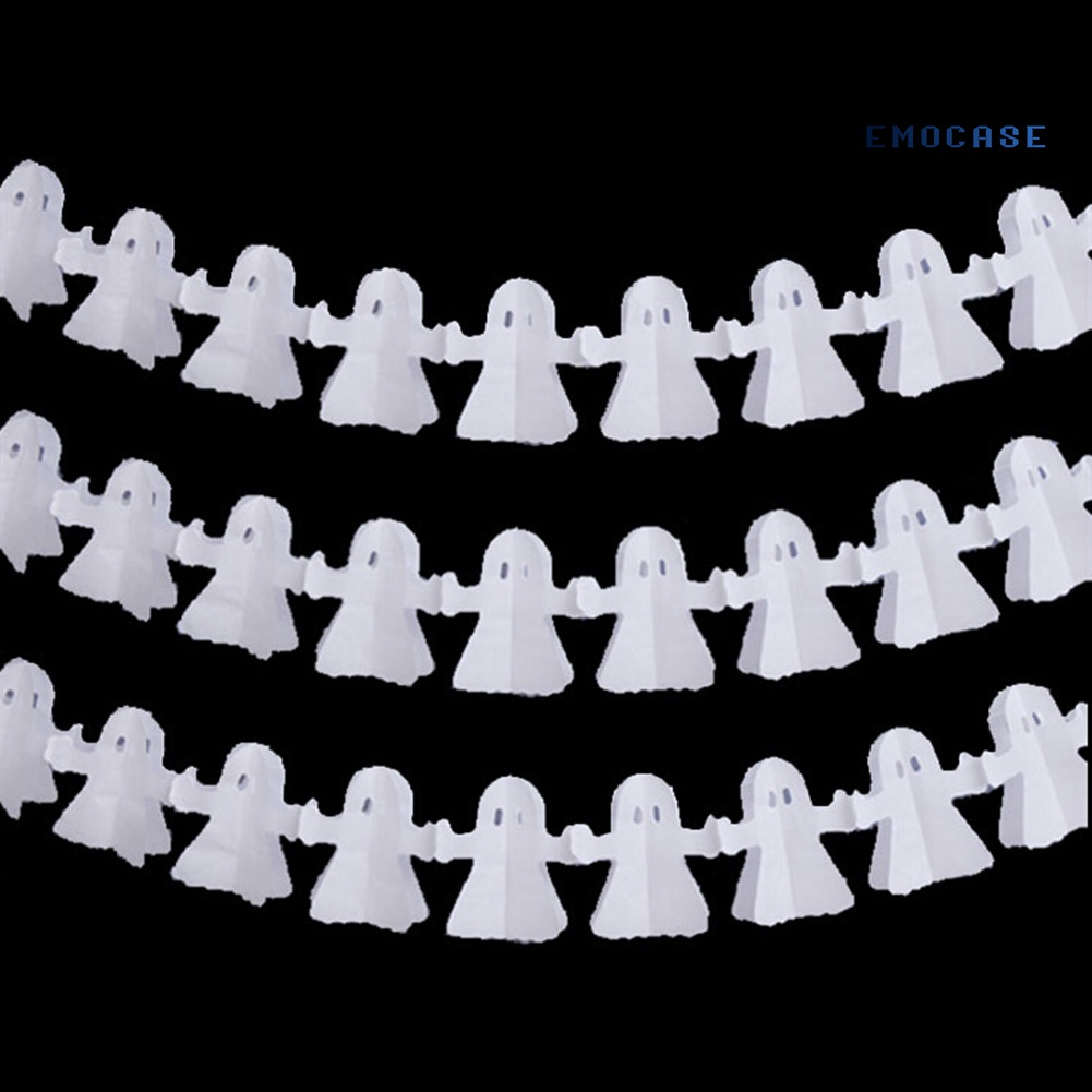 Dải Băng Trang Trí Tiệc Halloween 300cm Chủ Đề Nhện Dơi Bí Ngô