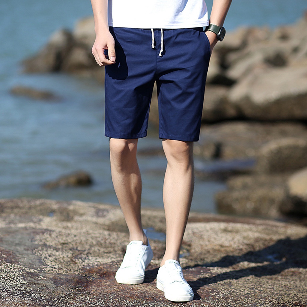 Quần ngố kaki nam , quần short nam kaki cao cấp, lưng thun dáng thể thao