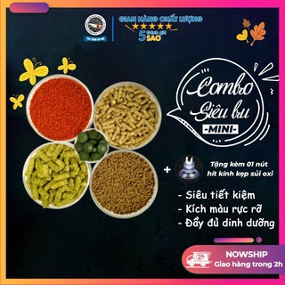 [Combo siêu bu mini] Thức ăn tép cảnh tối ưu - 5 loại cao cấp - Tep Xinh Aqua