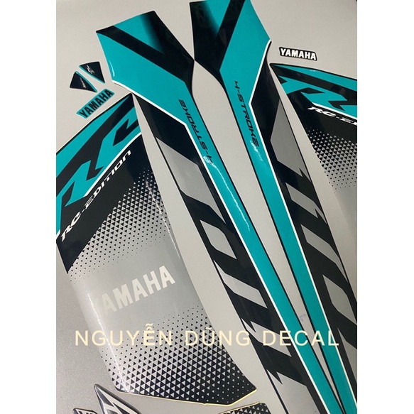 Nguyên bộ tem  Sirius RC màu xanh ngọc _ NguyenDungDecal