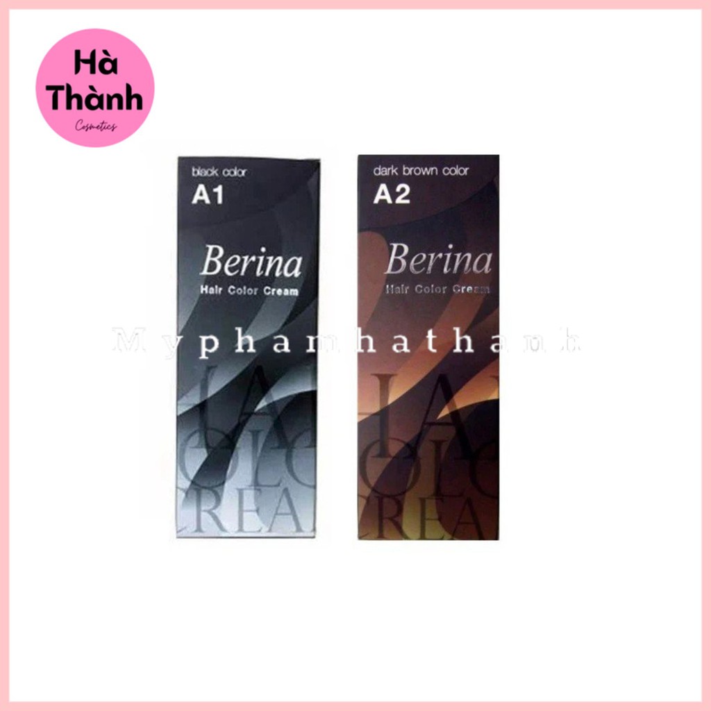 Thuốc Nhuộm Tóc Berina A1,A2 Thái Lan FREESHIP Cam Kết Hàng Loại 1 Lên Màu Chuẩn Không Bị Kích Ứng Da Đầu - HT164