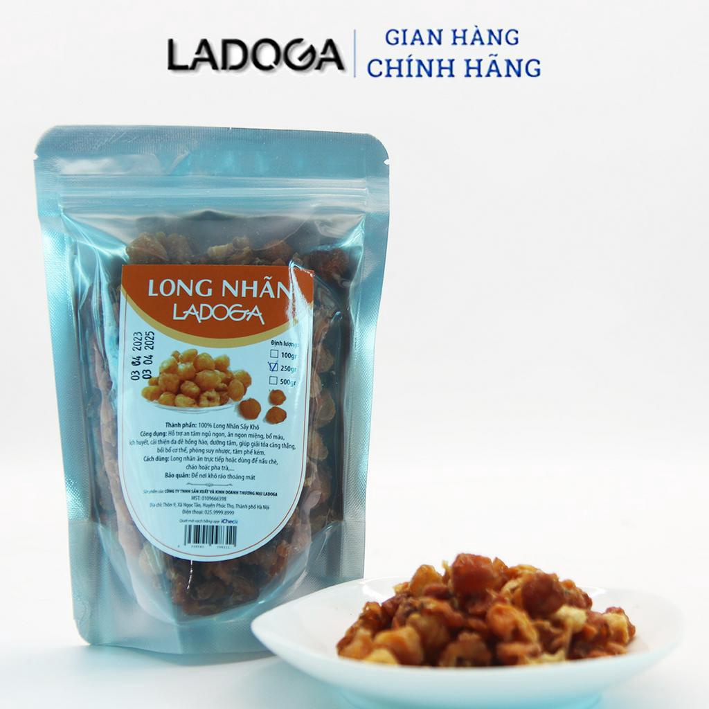 Long Nhãn LADOGA sấy khô loại 1 gói túi 100g, 250g, 500g được tách từ nhãn lồng Hưng Yên