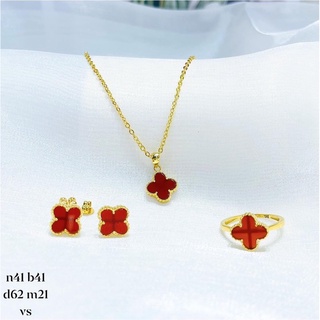 Set trang sức cỏ 4 lá Gold. có bán lẻ.
