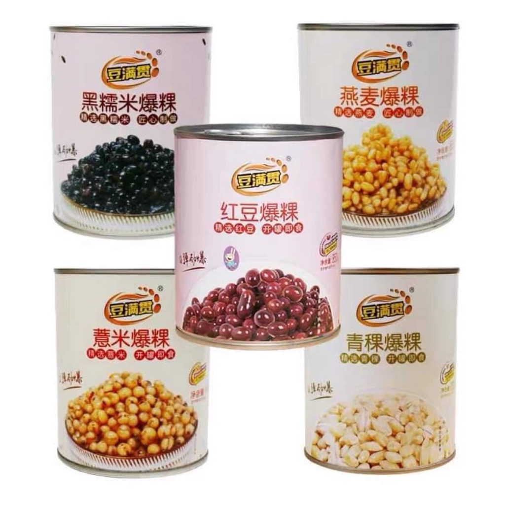 Hạt nổ DOUMANGUAN các loại topping lon 850g