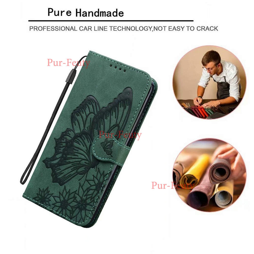 Retro Butterfly Leather Case for Samsung Galaxy S8 G950F G950FD S8 Plus G955 G955FD S9 G960F G960F/DS S9 Plus G965F G965F/DS S10 SM-G973F/DS SM-G973U S10 Plus SM-G975F/DS SM-G975U S20 Note 20 20 Ultra Flip Cover
