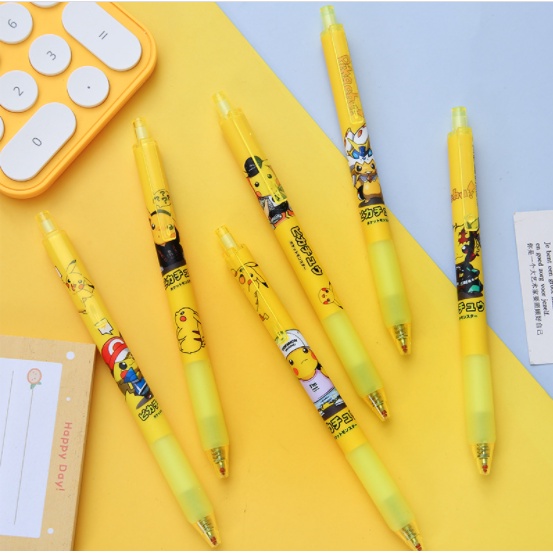 Bút bi bấm chuột vàng BBB27 viết cute dễ thương
