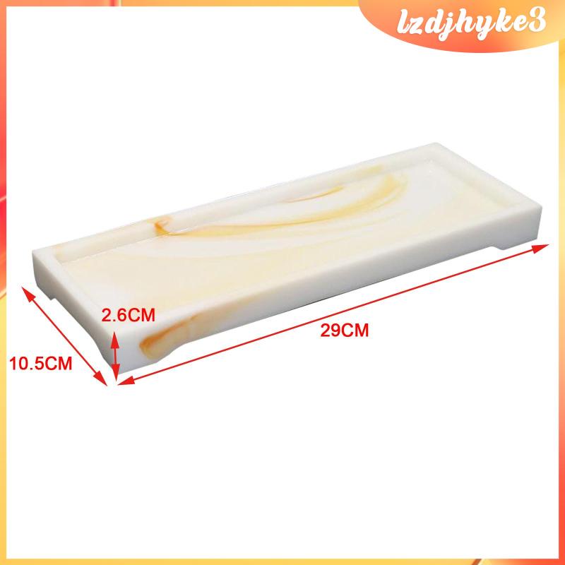 Khay Đựng Mỹ Phẩm [lzdjhyke3] Màu Đen Họa Tiết Đá Hoa Cương Dành Cho Phòng Tắm