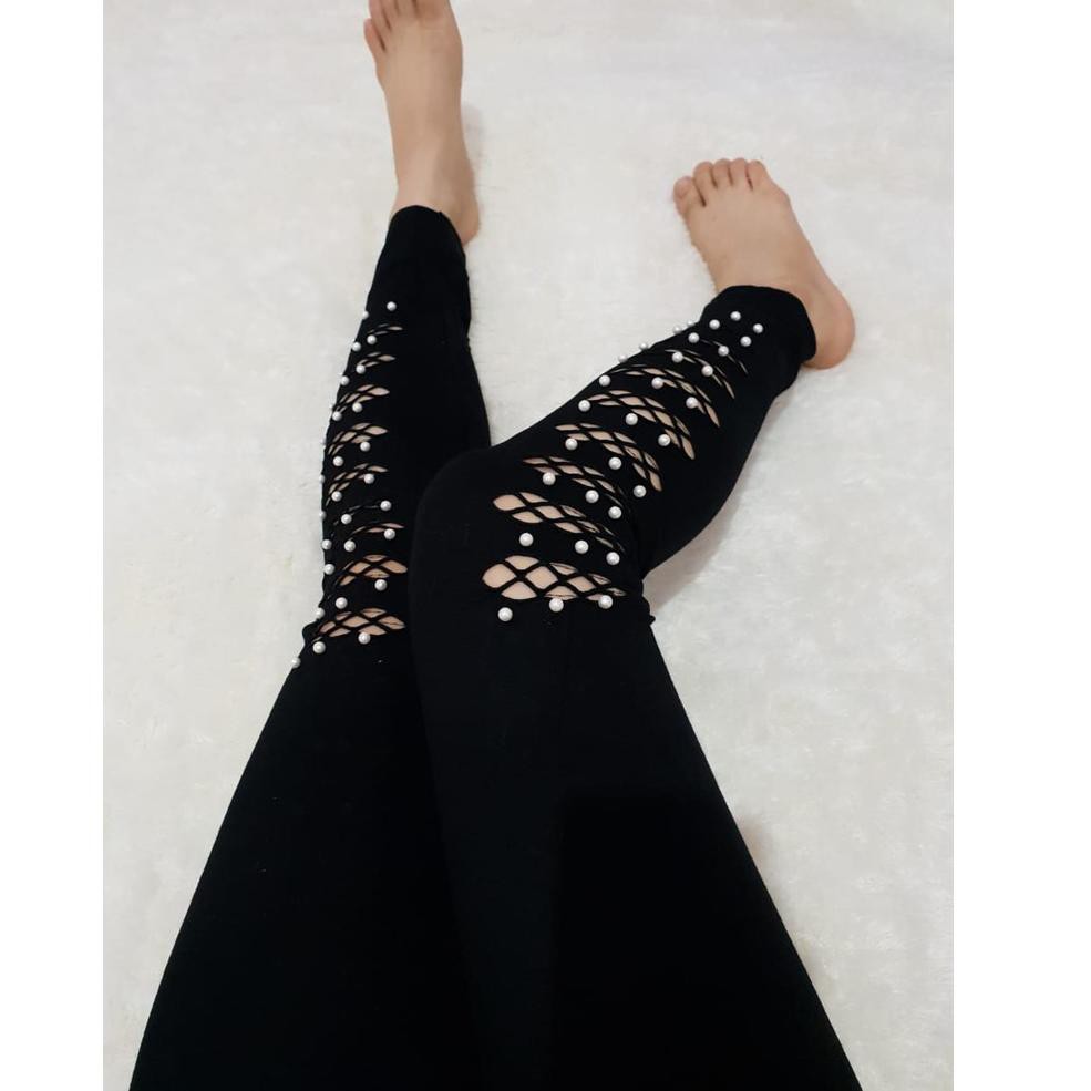 Quần Legging Rách Thời Trang Nữ