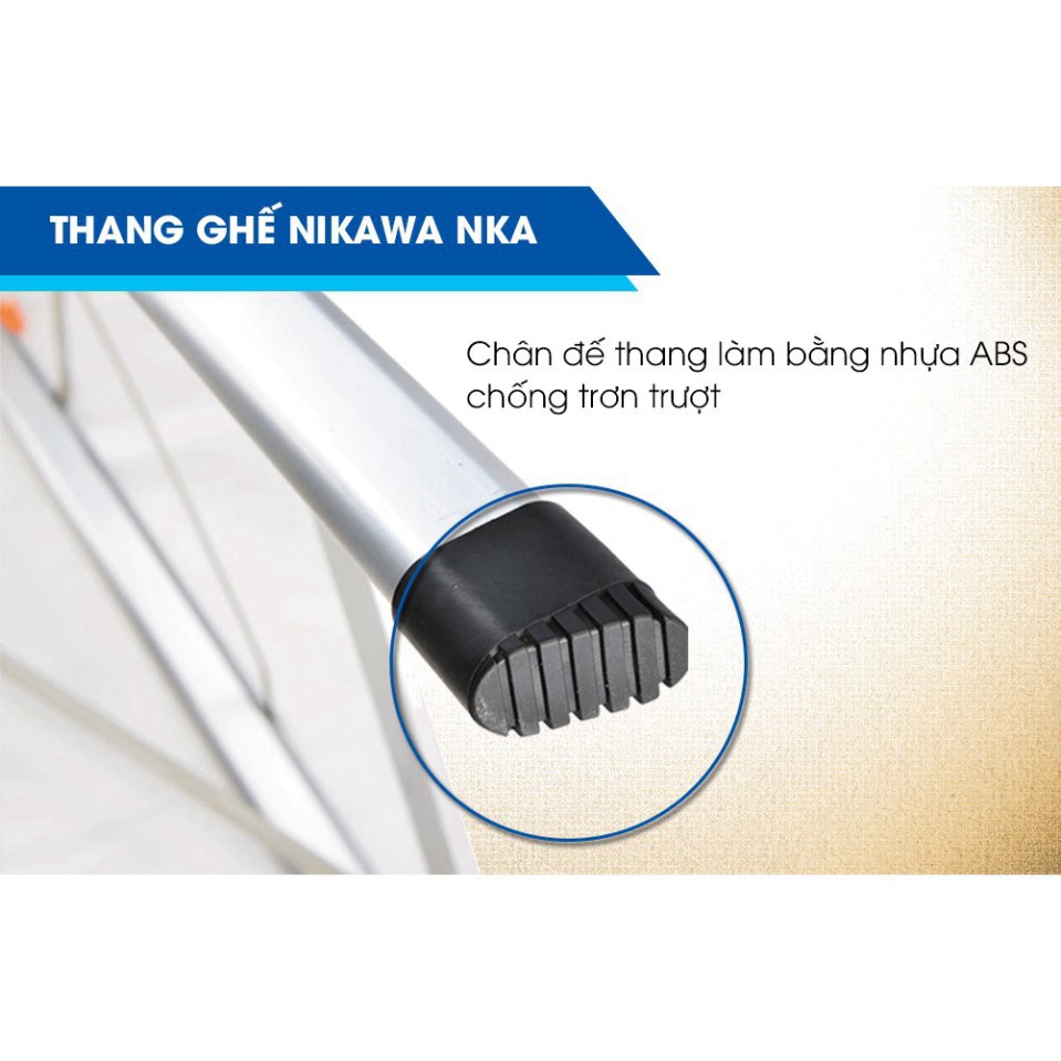 Thang nhôm ghế 3 bậc ✅ Nikawa✅  Nhật Bản NKA-03