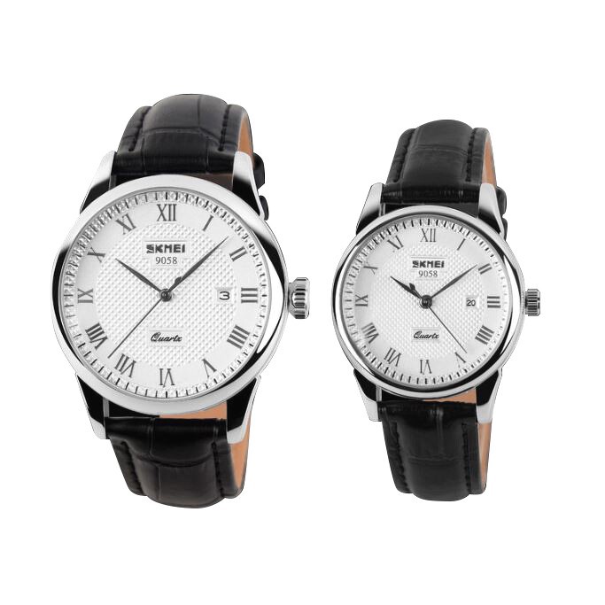 [Tặng vòng tay] Đồng hồ nữ SKMEI SK9058.02L fullbox chính hãng dây da chống nước | BigBuy360 - bigbuy360.vn