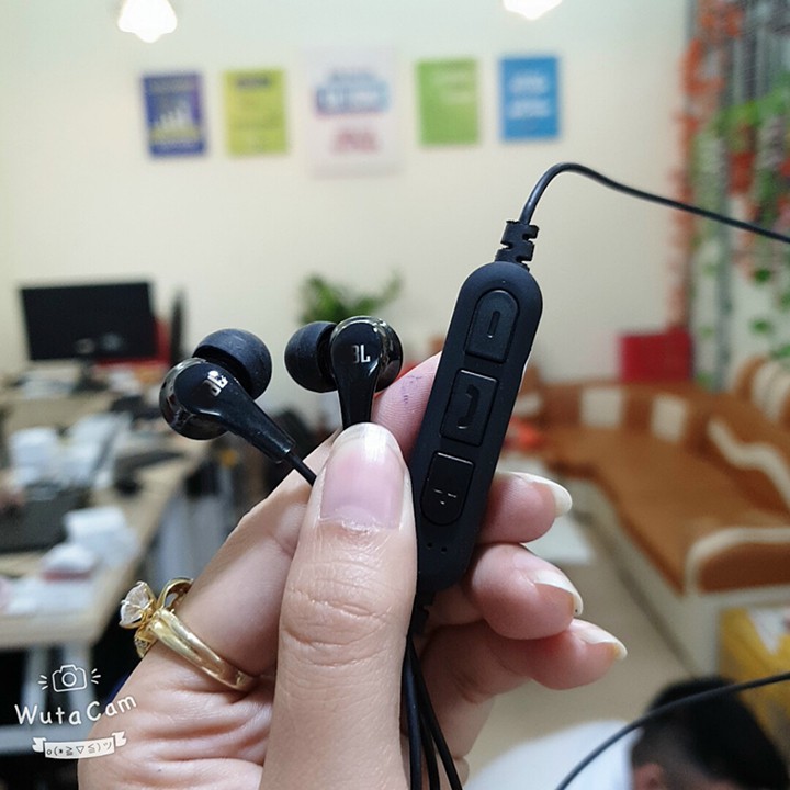 Tai nghe bluetooth choàng cổ SPORT-TF4 5.0 WIRELESS Siêu Bass, Pin 8h, Có Khe Cắm Thẻ Nhớ - Omely Store