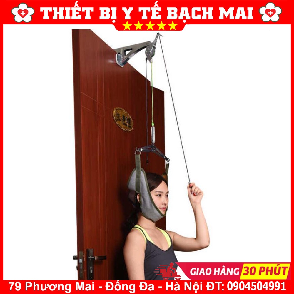 Thiết Bị Đai Kéo Giãn Cột Sống Cổ GẮN CỬA Cho Người Thoái Hóa Cổ - Thoát Vị Cổ