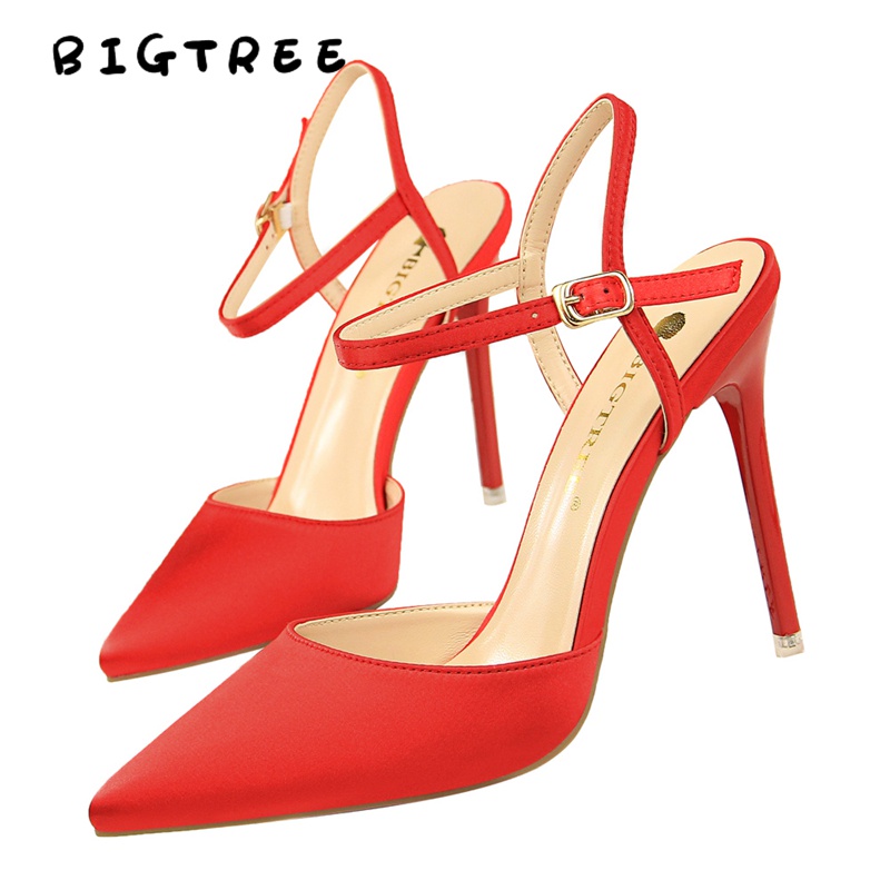Giày BIGTREE 86-2 gót cao 10.5cm mũi nhọn quyến rũ thời trang cho nữ