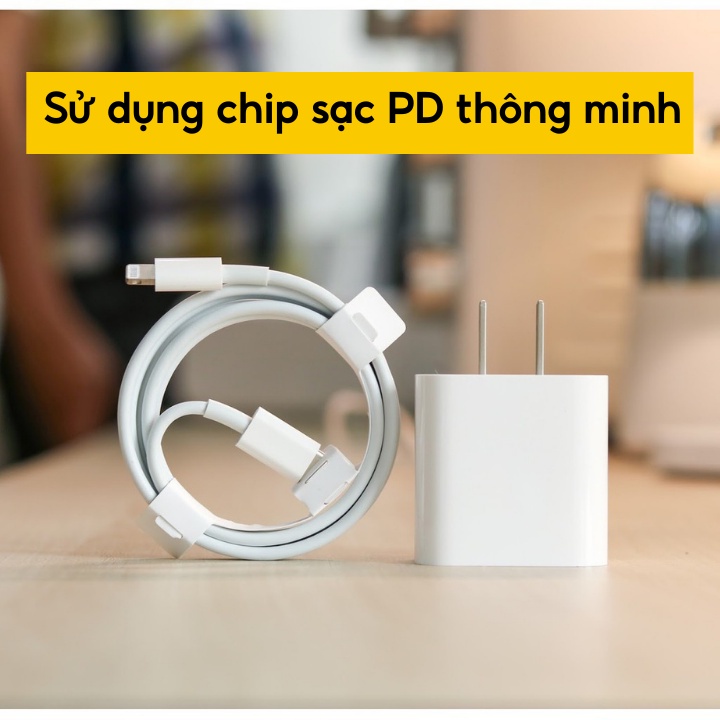 Bộ Sạc Nhanh IP 18W - 20WSử Dụng Cho IP 11/11 Pro/11 Pro Max/7/7 Plus /8 /8 Plus/ X /Xs/Xs Max bảo hành 12 tháng