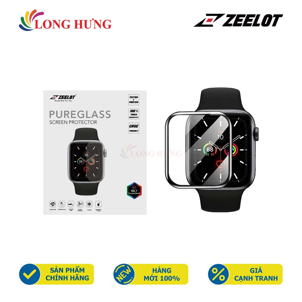 [Mã SKAMSALE03 giảm 10% đơn 200k] Dán màn hình cường lực Zeelot Apple Watch 38/40/42/44mm - Hàng chính hãng