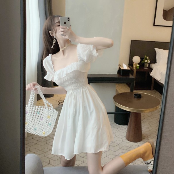 Đầm nữ dáng xòe mini tay ngắn Emilyshop