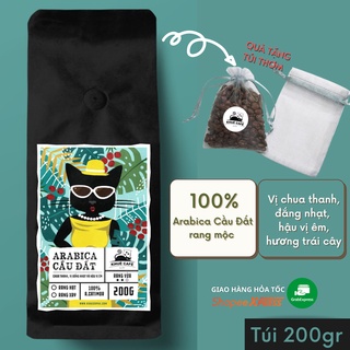 Cà phê Arabica Cầu Đất nguyên chất 100%, hậu vị ngọt thơm Pha Máy Arabica Cầu Đất từ Khuê Cà Phê