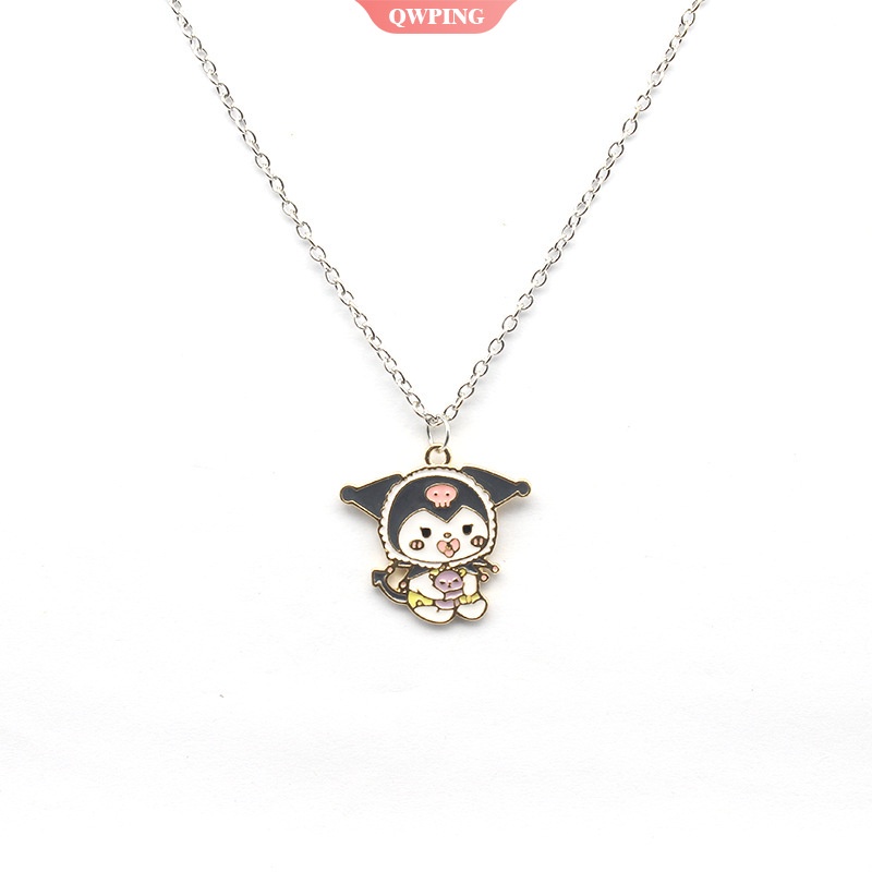 Sanrios Vòng cổ Chuỗi Hạt Mặt Kuromi Kawaii Dễ Thương Làm Quà Tặng Bạn Bè
