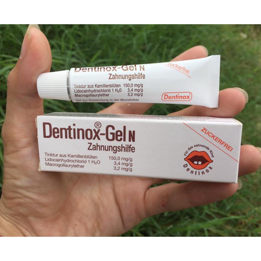 Bôi lợi giảm đau khi bé mọc răng Dentinox Gel N của Đức