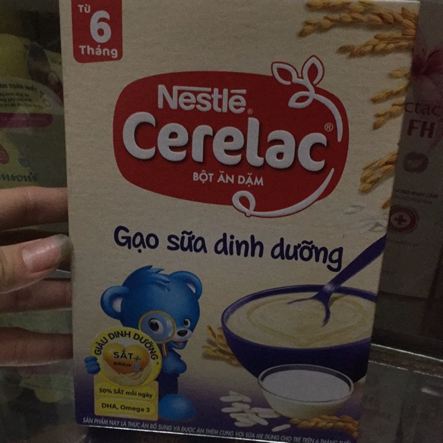 Bột ăn dặm Nestle cho bé 6 tháng vị Gạo sữa dinh dưỡng