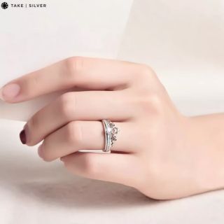 Sét nhẫn vương niệm bạc 925