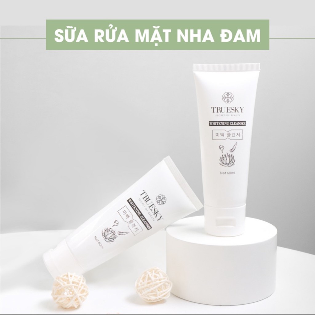 SỮA RỬA MẶT TẠO BỌT NHA ĐAM TRUESKY DẠNG TẠO BỌT 60ML - ACNE CLEANSER | WebRaoVat - webraovat.net.vn