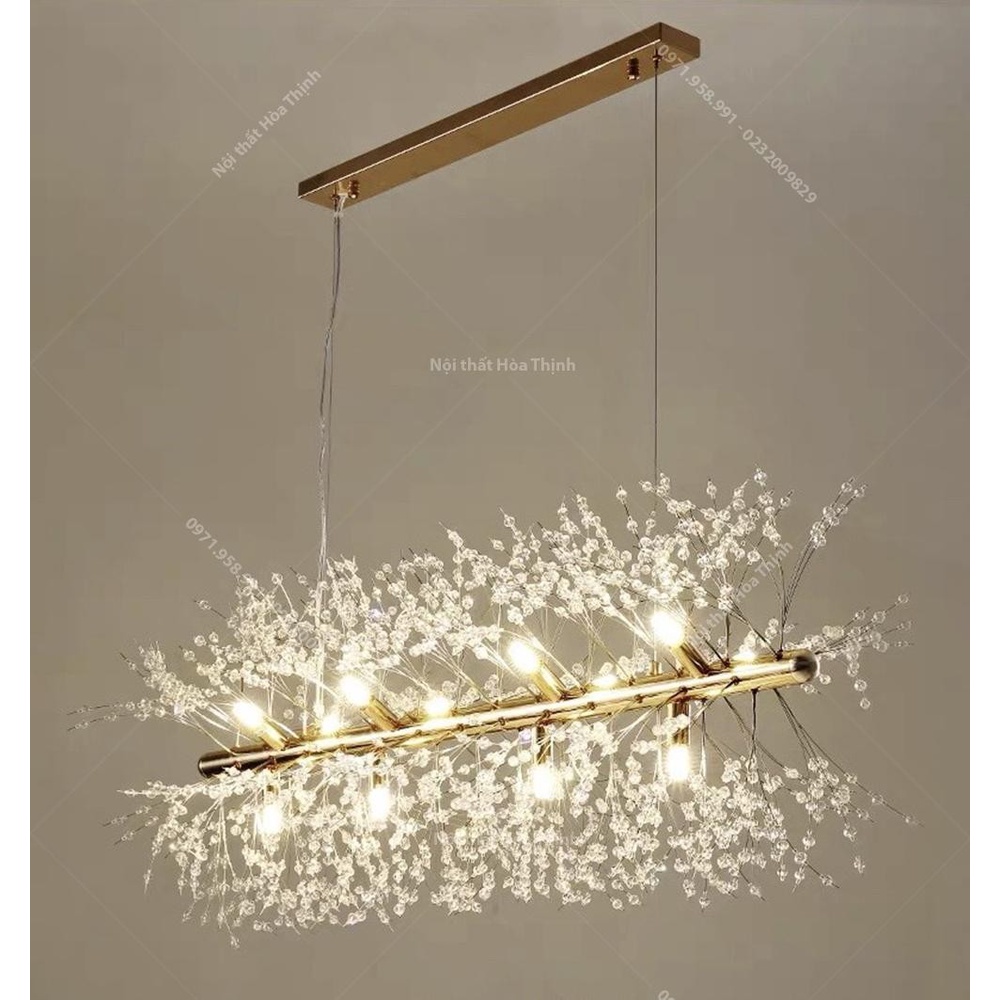 Đèn thả Bồ Công Anh trang trí bàn ăn hiện đại sang trọng, chất liệu pha lê k9 cao cấp,tặng kèm bóng led