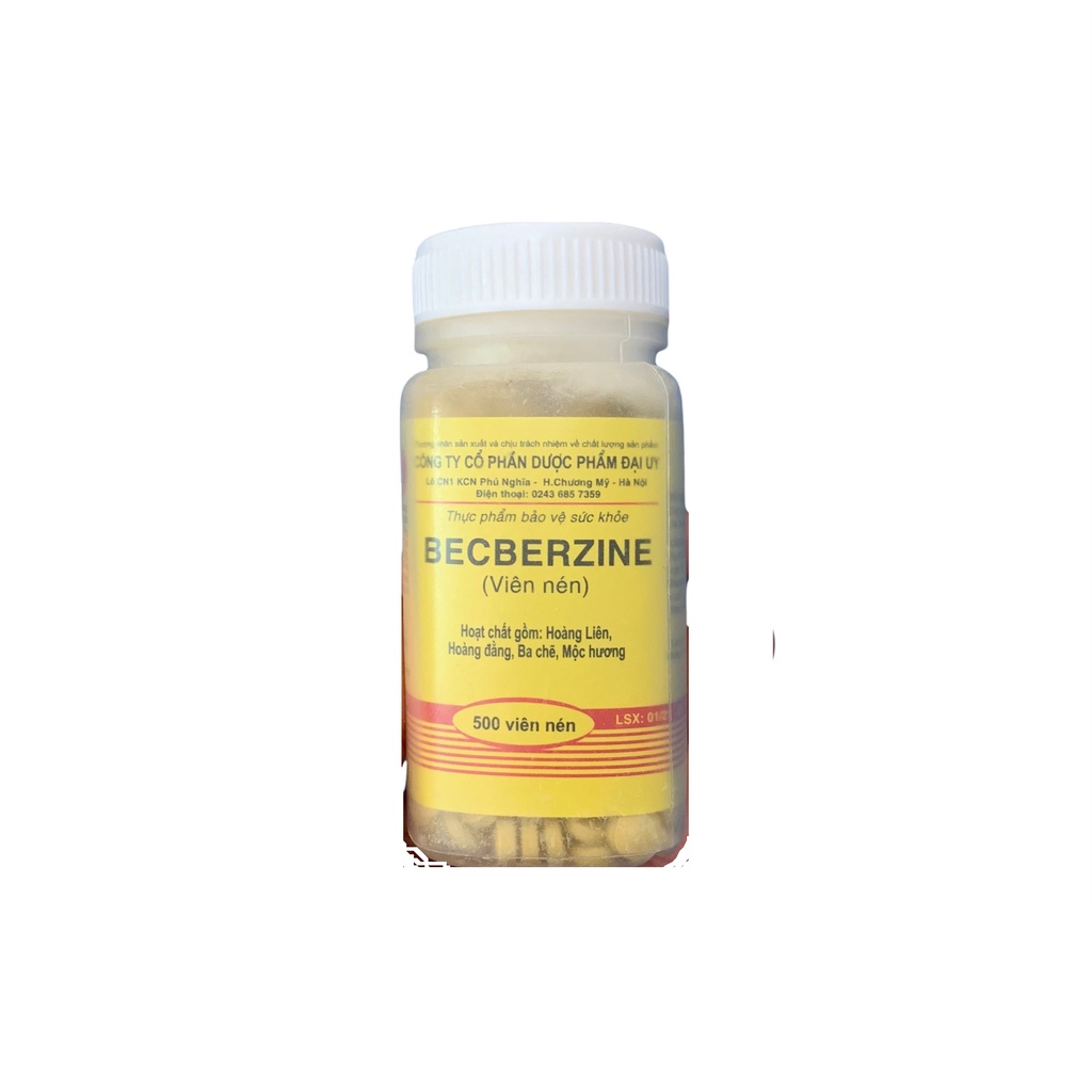 Viên Liên Hương Giảm triệu chứng rối loạn tiêu hoá, đau bụng, tiêu chảy  - Lọ 500mg