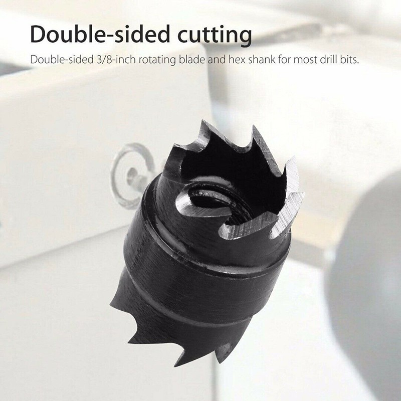 [baishangworshipwell♥]13Pcs Double Sided 3/8&quot; Spot Weld Cutter HSS Drill Bit Remover Welder Tool Kit