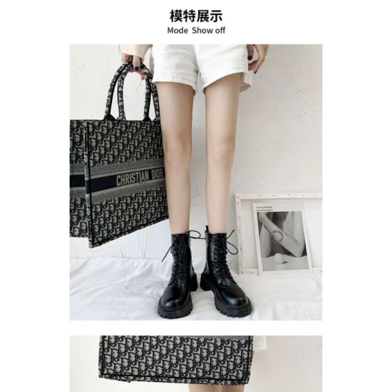 Aki Boots 2 khoá siêu xinh NN131021 dễ phối đồ dành cho các nàng trong mùa thu đông Funny shop
