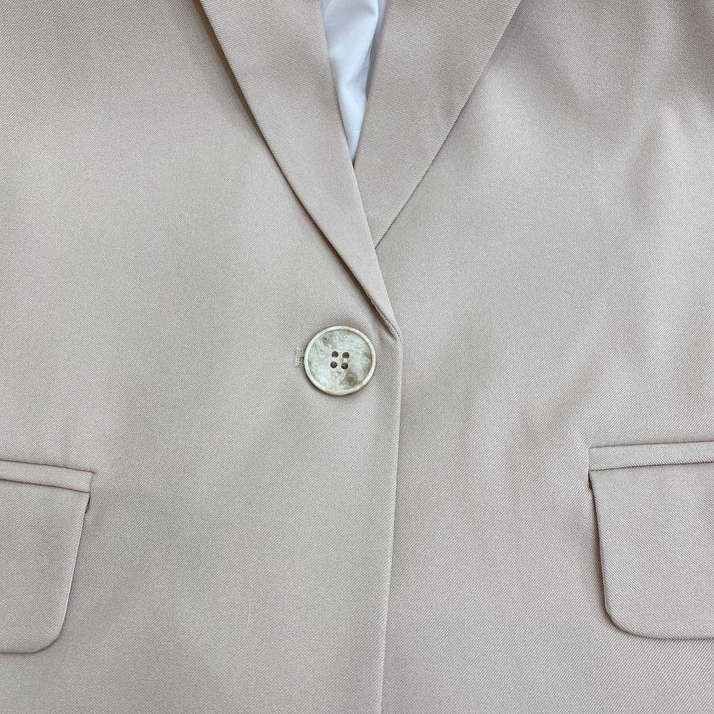 Áo khoác blazer nữ form rộng hàn quốc, áo vest nữ công sở 2 lớp màu đen/ vàng/ hồng/ kem EMME - EMK01 | BigBuy360 - bigbuy360.vn