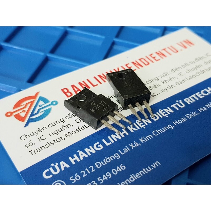[Combo 3 chiếc] K2417 2SK2417 Mosfet Kênh-N 8A/250V TO-220 tháo máy