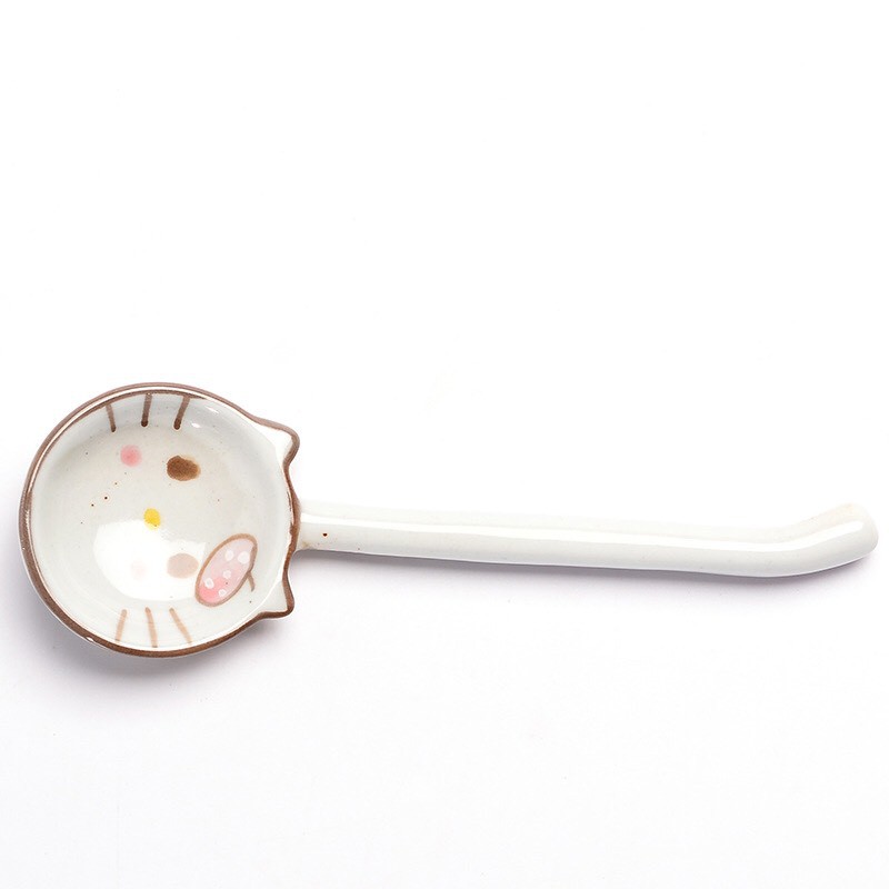 Bát cốc đĩa thìa KITTY, bát đĩa ăn dặm, set bát sứ ăn dặm xinh xắn: 5.16.6