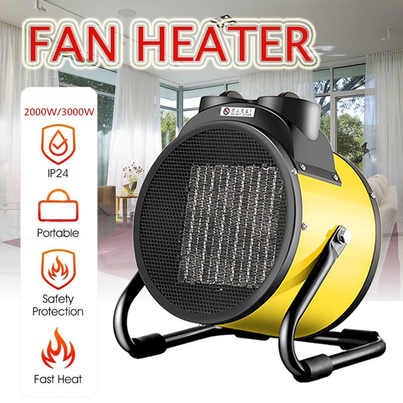 Quạt Gốm Sưởi Ấm Không Khí Công Suất Cao 2000W / 3000W