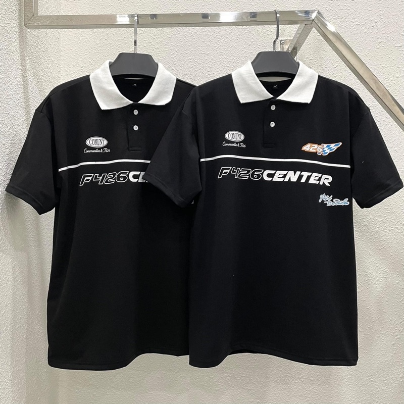 Áo thun polo F426 center áo thun cổ trụ ngắn tay chất cotton cao cấp