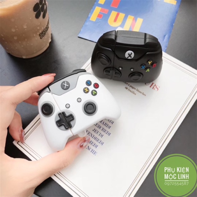 ☘️Tặng kèm móc treo☘️ Case bao airpod silicon 1 2 3 Pro Tay cầm chơi game Xbox- Vỏ bọc đựng tai nghe không dây i11 i12..