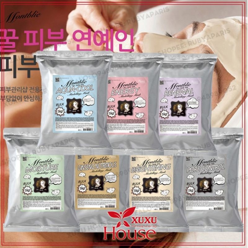 1KG MẶT NẠ THẠCH DẺO MONTBLIE MODELING MASK HÀN QUỐC DÙNG CHO SPA