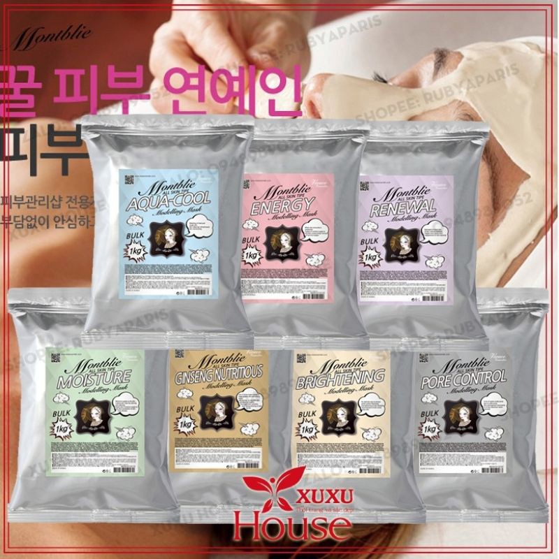 (ĐẶT TRƯỚC) 1KG MẶT NẠ THẠCH DẺO MONTBLIE MODELING MASK HÀN QUỐC DÙNG CHO SPA