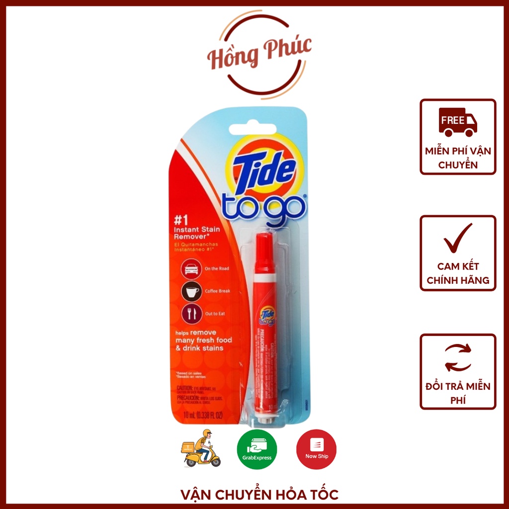 Bút tẩy nhanh vết bẩn quần áo Tide To Go 10ml Mỹ