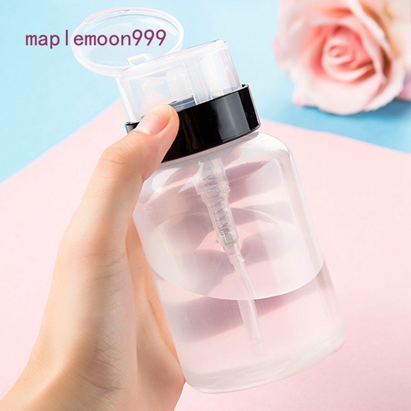Bình đựng nước tẩy sơn móng tay dạng đầu nhấn nhỏ gọn tiện lợi