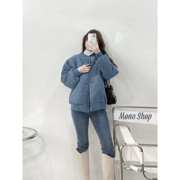 Áo phao chần ô trám 2 túi bo viền chất đẹp Ảnh thật/ hàng sẵn | BigBuy360 - bigbuy360.vn