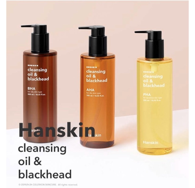 DẦU TẨY TRANG HANSKIN CLEANSING OIL & BLACKHEAD PHA 300ml
