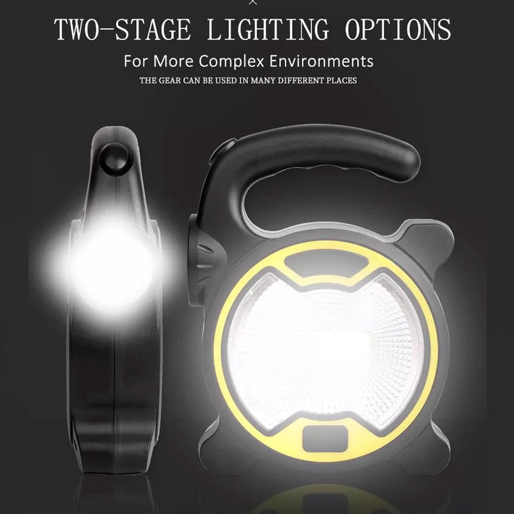 Đèn Led COB Q4A9 Dùng Khi Đi Cắm Trại Ngoài Trời Tiện Dụng