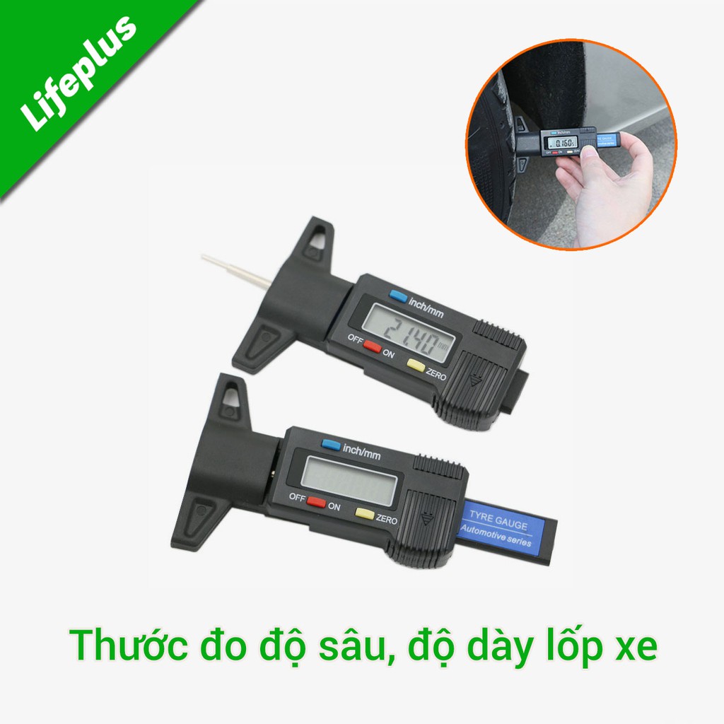 Thước đo độ sâu, độ mòn lốp xe